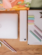 Портативный термопринтер LPR-04, для печати документов, стикеров, наклеек, этикеток, бумага в комплекте, белый - Фото 4