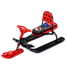 Снегокат «Тимка спорт 4-1 Леди Баг», с родительской ручкой, со спинкой и ремнём безопасности, ТС4-1/ЛБ1 Nika - Фото 1
