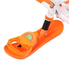 Снегокат «Twiny 2» Чебурашка, со спинкой, с родительской ручкой, оранжевый, TW2/ЧБ1 Nika - Фото 7