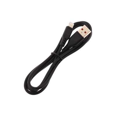 Кабель D-01L, Lightning - USB, 2.4 А, 1 м, чёрный