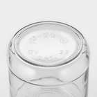 Набор стеклянных банок с серебристой полимерной крышкой, ТО-82 мм, 450 мл, 6 шт. - Фото 5