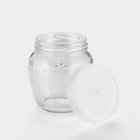 Набор стеклянных банок с серебристой полимерной крышкой, ТО-82 мм, 550 мл, 6 шт. - Фото 3