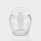 Набор стеклянных банок с серебристой полимерной крышкой, ТО-82 мм, 550 мл, 6 шт. - Фото 4