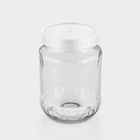 Набор стеклянных банок с серебристой полимерной крышкой, ТО-82 мм, 720 мл, 4 шт. - Фото 4