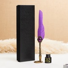 Набор подарочный 3 в 1 «Реликвия» (перьевая ручка, чернила, наконечники), фиолетовый - Фото 2