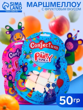 Маршмеллоу Вечеринка Confectum Rainbow с фруктовым вкусом 50 г 10767377