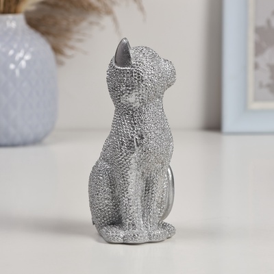 Фигура "Кошка в серебре", 15 см