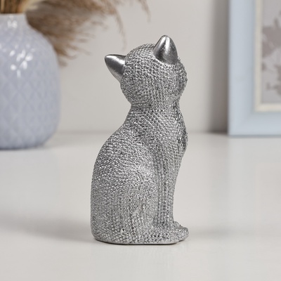Фигура "Кошка в серебре", 15 см