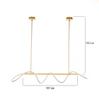 Светильник "Стринд" LED 60Вт 3000К золото 100х10х100 см 9951729 Светильник "Стринд" LED 60Вт 3000К золото 100х10х100 см 9951729