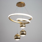 Светильник "Рондо" LED 138Вт 3000-6000К золото 50х50х100 см 9951732