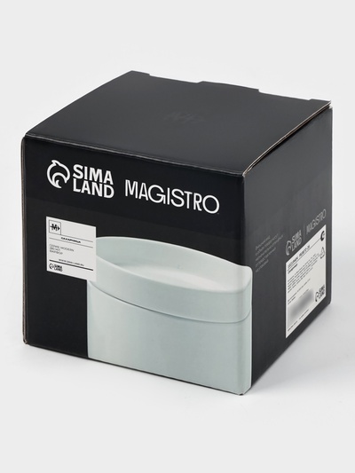 Сахарница Magistro Modern, 280 мл, 9.2×8.5 см, фарфор, белая