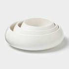 Салатники Magistro OliveQueen, 1500/800/450 мл, набор 3 шт., фарфор, белые - Фото 3