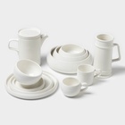 Чайная пара Magistro OliveQueen, 220 мл, 15×15 см, фарфор, белая - Фото 6