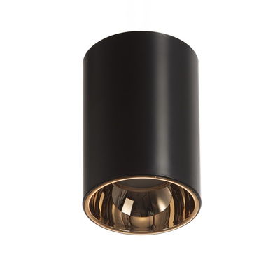 Светильник «Рулл» GU10 10 Вт черно-золотой 7.3×7.3×10.3 см