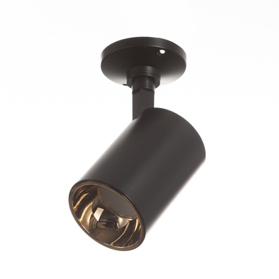 Светильник «Рум» GU10 10 Вт черно-золотой 8×18×14 см