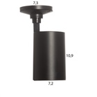 Светильник «Рум» GU10 10 Вт черно-золотой 8×18×14 см - фото 4678618