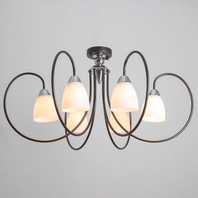 Люстра «Серо» 6хЕ27 40 Вт черно-хромовый 85×85×60 см