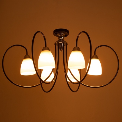 Люстра «Серо» 6хЕ27 40 Вт черно-хромовый 85×85×60 см