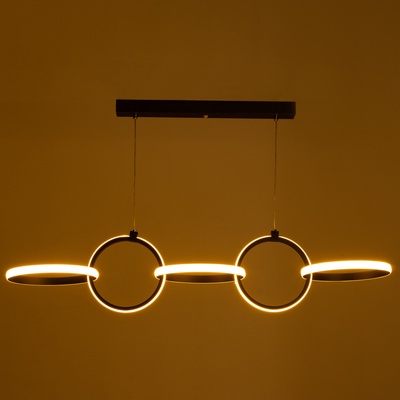 Люстра BayerLux «Джуди», LED, 35 Вт, 3000-6000К, черный, 102хх120 см