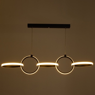 Люстра BayerLux «Джуди», LED, 35 Вт, 3000-6000К, черный, 102хх120 см