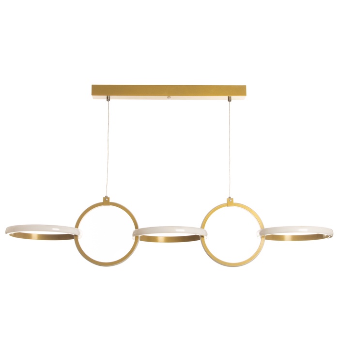 Люстра потолочная BayerLux «Джуди», LED, 35 Вт, 3000-6000К, золото, 102хх120 см