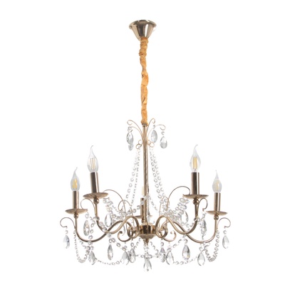 Люстра «Кэнди» 5хЕ14 40 Вт золото 64×64×100 см