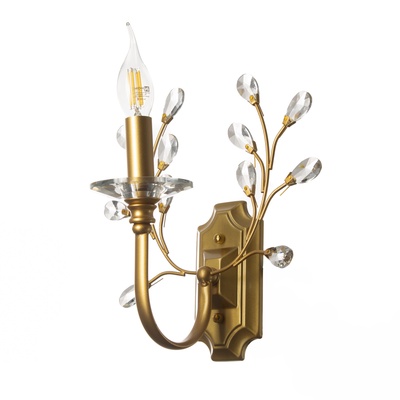 Бра «Аманда» 1хЕ14 40 Вт латунь 29×14×30 см