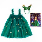 Карнавальный костюм новогодний «Ёлочка», рост 104-110 см, платье, ободок - Фото 2