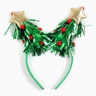 Карнавальный костюм новогодний «Ёлочка», рост 104-110 см, платье, ободок - Фото 6