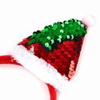 Карнавальный костюм новогодний «Яркая санта», рост 104-110 см, платье, ободок - Фото 6