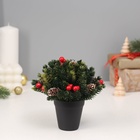 Новогодняя композиция на стол «Зимнее волшебство. Зима» в горшке,12×5.5 см - Фото 2