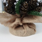 Искусственная ёлка настольная «Зимнее волшебство» с шишками, в мешочке, 30×16 см - Фото 4