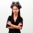 Ободок кокошник «Тёмный», фетр - Фото 2