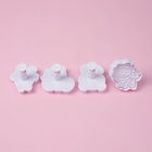 Плунжеры кондитерские Доляна «Зверята», для теста, набор 4 шт., пластик, белые - Фото 3