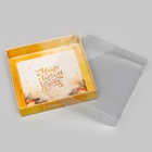 Коробка новогодняя с PVC крышкой, «Мир полон Чудес», 16×16×3 см - Фото 4