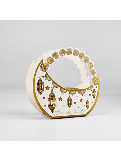 Коробка подарочная на Рамадан «Счастливого праздника», тиснение, 15×13.5×6 см