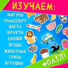 Книга большая с липучками «Синий трактор», А5, 100 липучек - фото 5402755