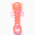 Жевательная игрушка для собак «Медвежонок», 9×4.5 см, светящаяся в темноте - Фото 2