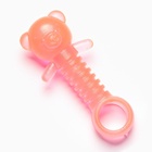 Жевательная игрушка для собак «Медвежонок», 9×4.5 см, светящаяся в темноте - Фото 3