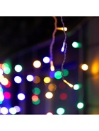 Гирлянда «Бахрома» 6×0.7 м, IP44, УМС, белая нить, 120 LED, свечение мульти, 220 В - Фото 7