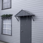 Гирлянда «Бахрома» 6×0.7 м, IP44, УМС, белая нить, 120 LED, свечение белое, 220 В - Фото 2