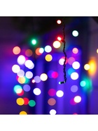 Гирлянда «Бахрома» 6 × 0.7 м, IP44, УМС, тёмная нить, 120 LED, свечение мульти, 220 В - Фото 7