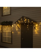 Гирлянда «Бахрома» 25×0.7 м, IP44, УМС, тёмная нить, 450 LED, свечение тёплое белое, 220 В - Фото 5
