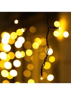 Гирлянда «Бахрома» 25 × 0.7 м, IP44, УМС, тёмная нить, 450 LED, свечение тёплое белое, 220 В - Фото 7