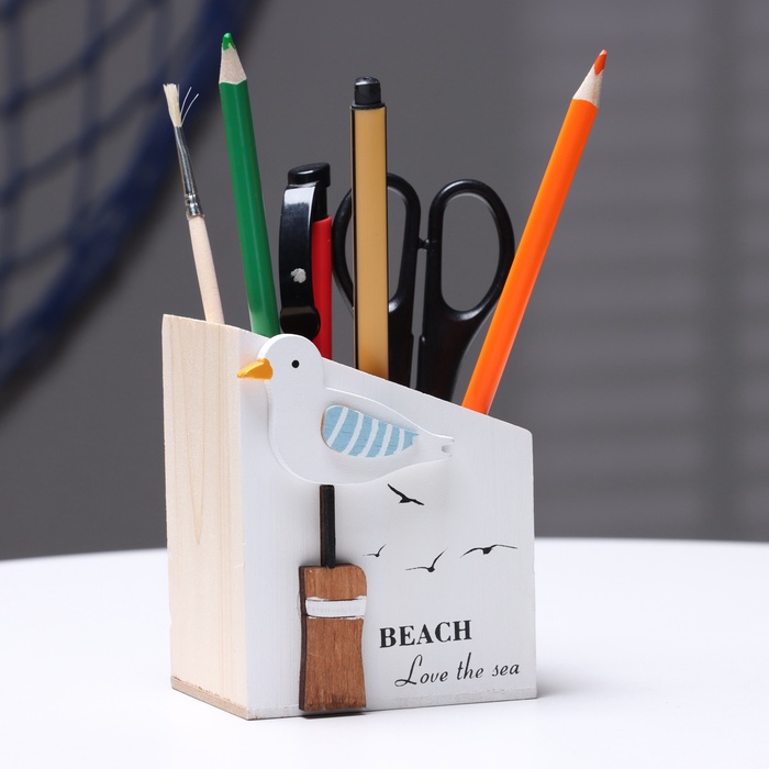 Карандашница TAKE IT EASY «Чайка» 10×8×6 см - Фото 1