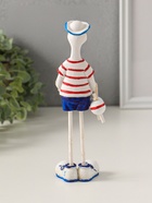 Фигурка полистоун «Гусь морячок», 5.5×10×20 см - Фото 3