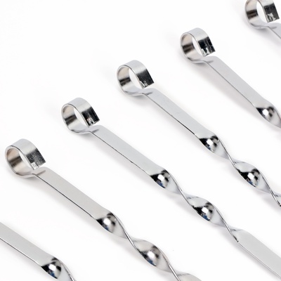 Набор шампуров для шашлыка 6 шт., рукоять - кольцо, 60×1 см