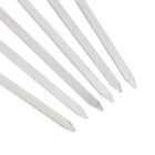 Набор шампуров для шашлыка 6 шт., рукоять - дерево, ширина - 0.7 см, 40 см - Фото 2