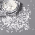 Пайетки для декора «Сердечки», белые - Фото 3