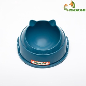 Миска пластиковая 14×8 см, синяя